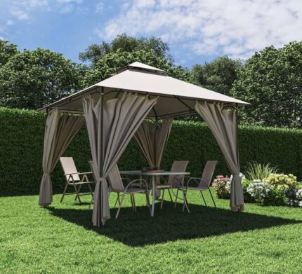 Tente NATERIAL Oxys acier gris foncé, 8.88 m²