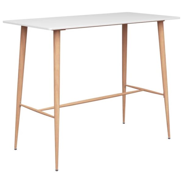 Ensemble de bar 5 pcs | Moblier de Salle à Manger，bistro Blanc et gris984190