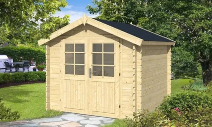 Abri de jardin TOUSCHALETS BRETAGNE bois 230x230cm ép 34mm