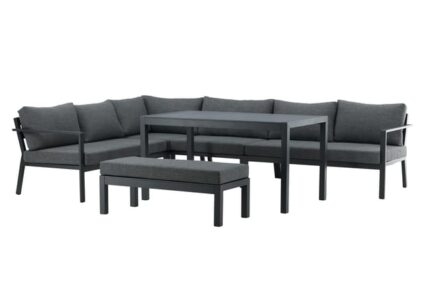 Ramos ensemble lounge 3 parties gris,noir.