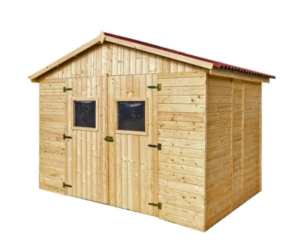 Abri de jardin bois HABRITA Ed 2820.02 Ep.16 mm, 6.6 m²