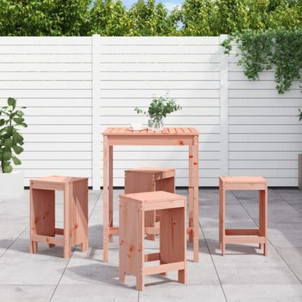 Ensemble de bar de jardin 5 pcs bois massif de Douglas vidaXL