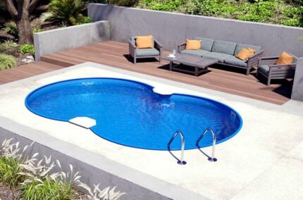 Piscine enterrée en kit en acier circulaire SKYBLUE Space 855 h. 120 cm - KIT DELUXE