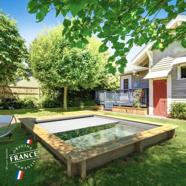 Piscine, bois Urbaine BWT MYPOOL, rectangulaire x L.4.2 x l.3.5 x H.1.33 m