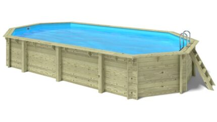Piscine de jardin en bois - 8,57x4,57 x H.1,31m - avec filtration - BAS46OSP - ALTANKA