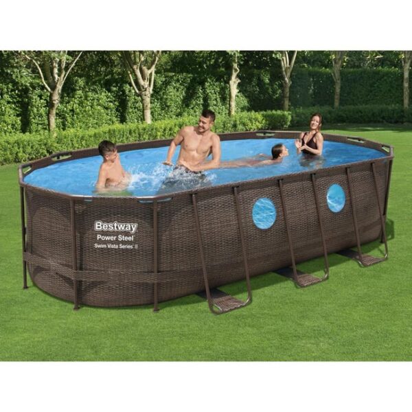 Jeu de piscine Power Steel Swim Vista Series 549x274x122 cm Bestway