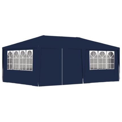 Maison Exclusive - Tente de réception avec parois latérales 4x6 m Bleu 90 g/m²