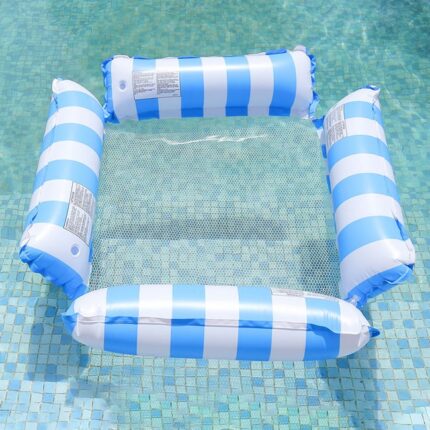 Flotteurs de piscine gonflables pour adultes, hamac d'eau polyvalent 4 en 1 avec porte-gobelets, flotteurs de piscine