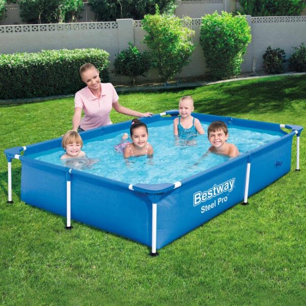 Piscine avec cadre en acier Steel Pro 221x150x43 cm 56401 Bestway