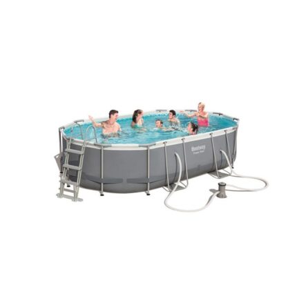 C-Tel Piscine Ovale avec Pompe 88X305X107 Modèle 56448