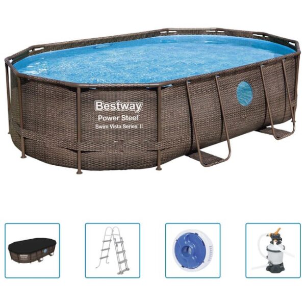 Ensemble de piscine Power Steel 488x305x107 cm Bestway
