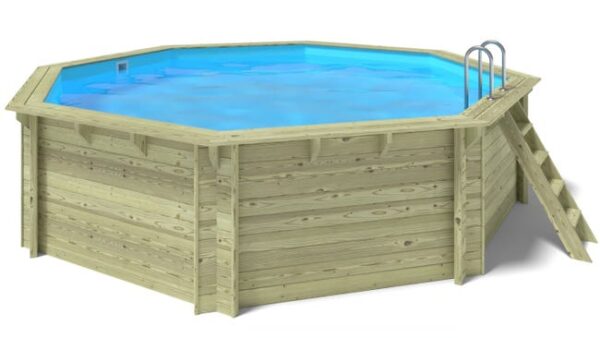 Piscine de jardin en bois - 5,37x5,37 x H.1,31m - avec filtration - BAS754OSP - ALTANKA