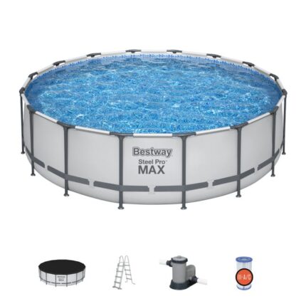 Piscine hors sol ronde Steel Pro Max 488 x 122cm