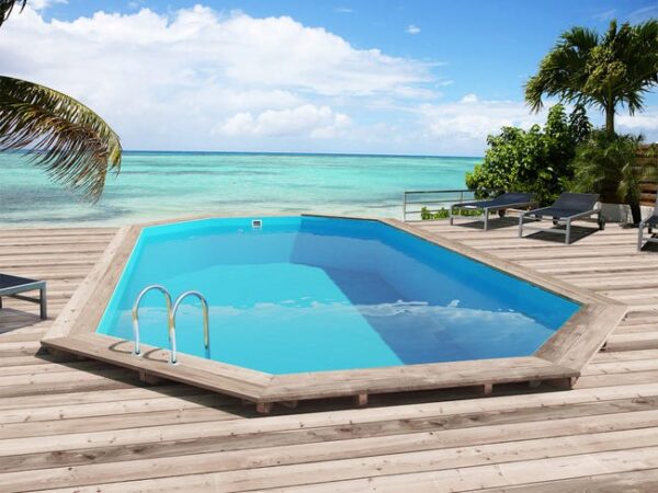 Piscine hors sol bois, Sao Paulo, 6.57 x 4.07 x 1.20m