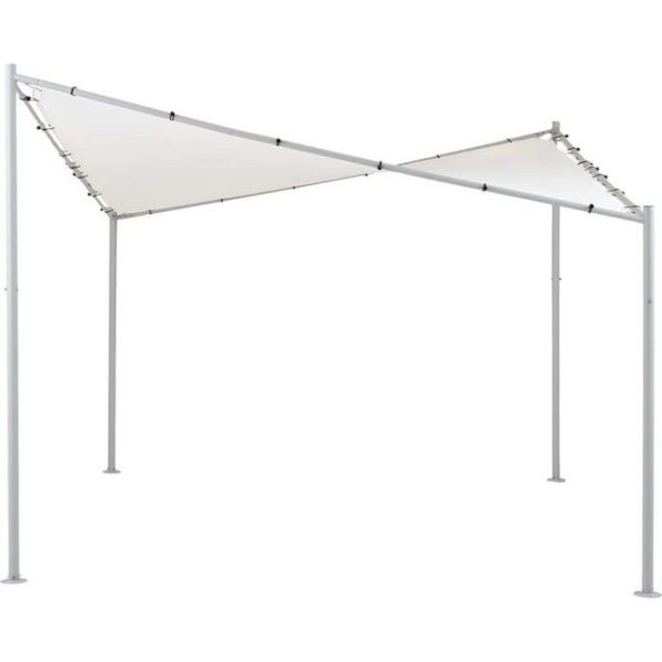 Pergola Métal Blanc PONTIS ALINEA - L350 x larg350 x H280 cm