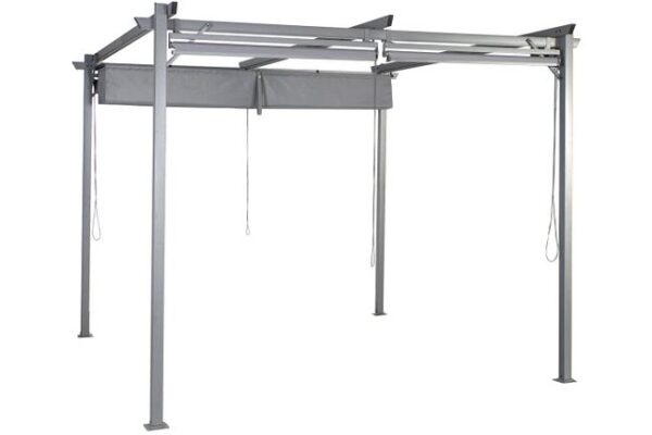 Pergola en acier 290X290X230 300 G/m². Auvent et Rideau