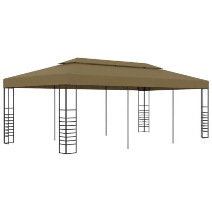 The Living Store - Belvédère 6x3x2,7 m Taupe 180 g/m²