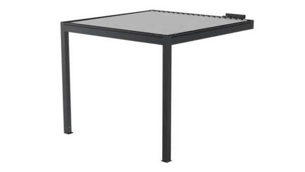 Pergola adossée TIERAL Osaka aluminium gris anthracite , 9 m²