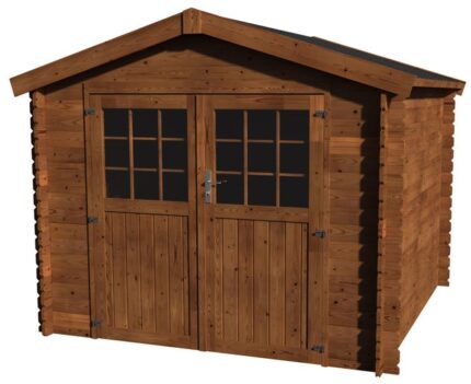 Abri de jardin bois NATERIAL Kabeo axess+ Ep.28 mm, 7.88 m²