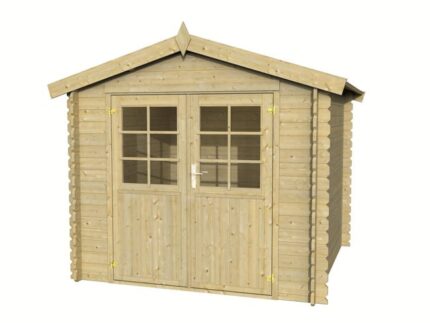 Abri de jardin bois WHITEWOOD Ldd abri valence 1 28mm 5m² Ep.28 mm, 5.29 m²