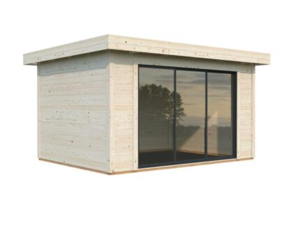 Studio de jardin bois PALMAKO Lydia Ep.28 mm, 11.06 m²