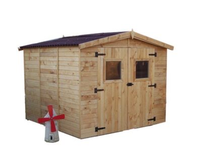 Abri de jardin bois HABRITA Ed 2424.01 Ep.16 mm, 7.2 m²