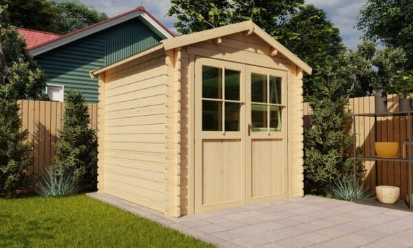 Cabanon de jardin TOUSCHALETS MARMANDE 5 bois 205x205cm ép 28mm