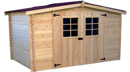 Abri de jardin bois HABRITA Mo 3030.02 n Ep.28 mm, 9.58 m²
