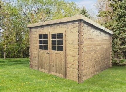 Abri de jardin bois SOLID Ep.28 mm, 8.88 m²