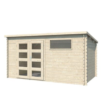 Abri de jardin en bois mono pente de 10m² (3m98x2m48)
