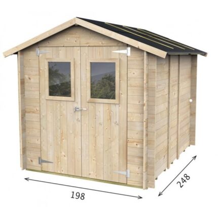 Hobby House Bh19 mm Porte Double Fenêtre 198X248X215Cm Alce