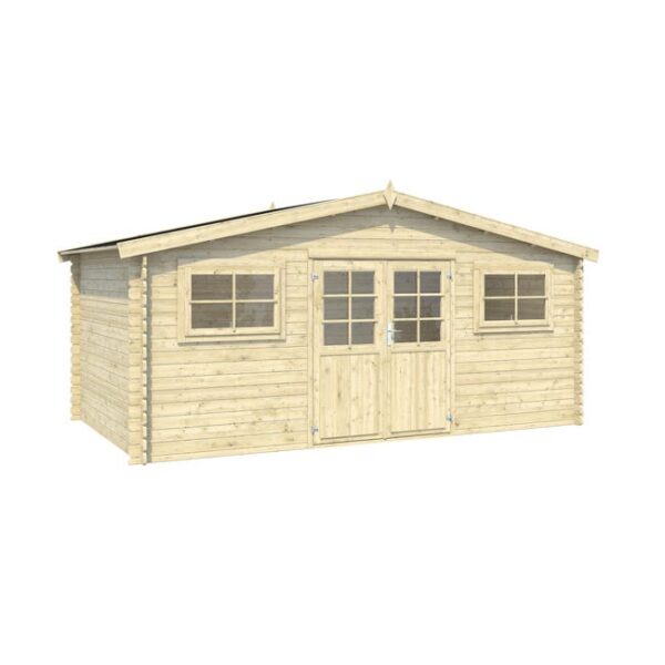 Abri de jardin bois WHITEWOOD Ldd abri luxembourg 1 28mm 13m² Ep.28 mm, 13.36 m²