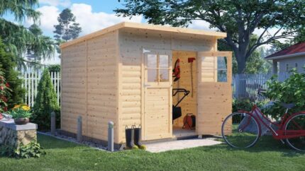 Abri de jardin bois BERTILO Alster 4 Ep.19 mm, 5.83 m²