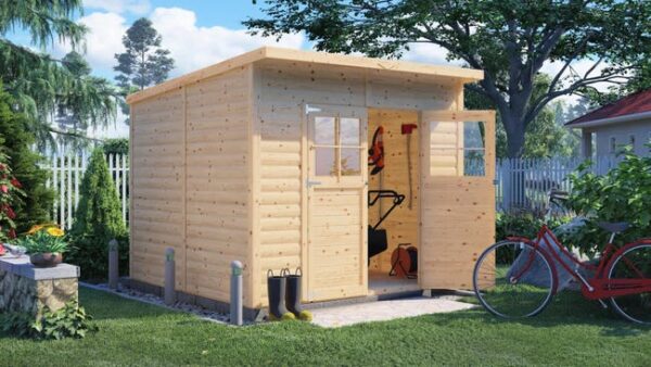 Abri de jardin bois BERTILO Alster 4 Ep.19 mm, 5.83 m²