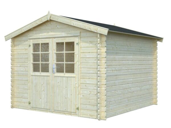 Abri de jardin bois WHITEWOOD Ldd abri valence 2 28mm 7,3m² Ep.28 mm, 7.62 m²