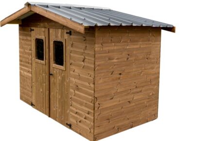 Abri de jardin bois HABRITA Tha 2421.02 t Ep.28 mm, 7.81 m²