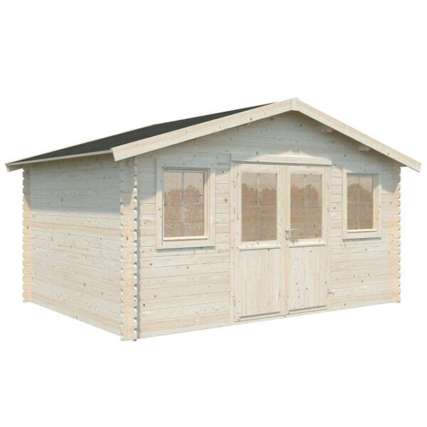 Abri de jardin bois NATERIAL Korao évolution Ep.28 mm, 16.5 m²