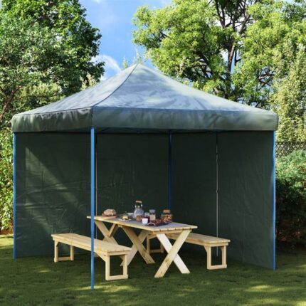 Maison Exclusive - Paroi de tente réception 2 pcs avec fermeture éclair PE Vert