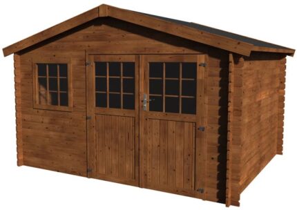 Abri de jardin bois NATERIAL Kerno axess+ Ep.28 mm, 10.67 m²