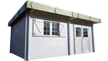 Abri de jardin bois HABRITA Bre 5040.02 Ep.42 mm, 20 m²