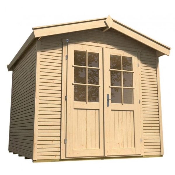 Abri Bois 6 m² pour le jardin (3,00 x 2,05 m) - Weka LANTOSCA