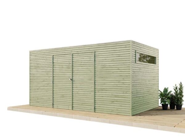 Cabane à outils QB (toit en option) Alpholz, 0x3m dim. ext. (cas échéant incl. débord de toit) imprégné en autoclave, 28mm, 0m² totale