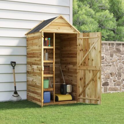 Maison Exclusive - Abri à outils avec porte 107x107x220 cm Bois de pin imprégné