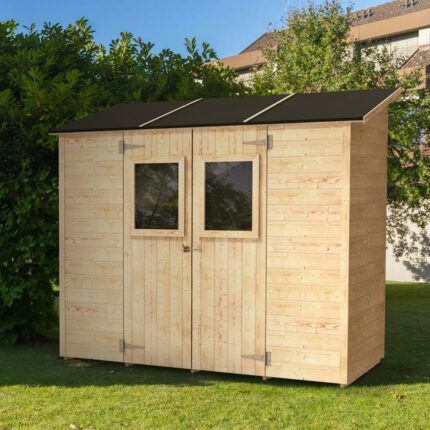 Abri de jardin en bois étanche porte-outils Vaniglia 245x102