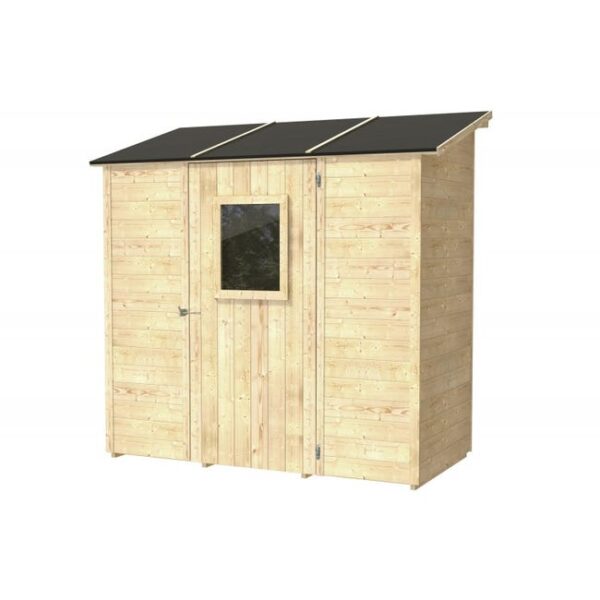 Maison Vanille Penchée 207X102 cm avec Porte Simple et Fenêtre Alce