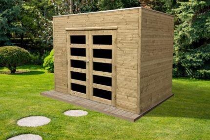 Abri de jardin bois SOLID Ep.19 mm, 5.94 m²