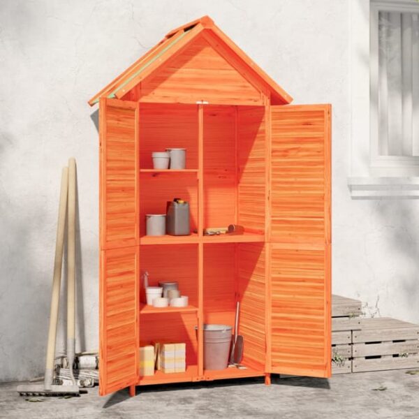 Maison Exclusive - Abri à outils de jardin marron 89x52,5x175 cm bois massif pin