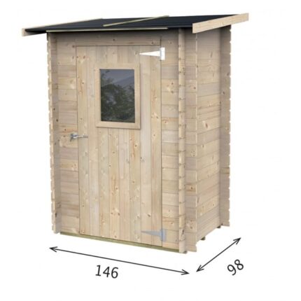Hobby House Bh19 mm Porte Simple avec Fenêtre 146X98X197Cm Simple Pas Alce