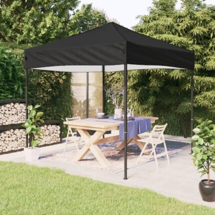 Tente de réception pliable Noir 2x2 m vidaXL