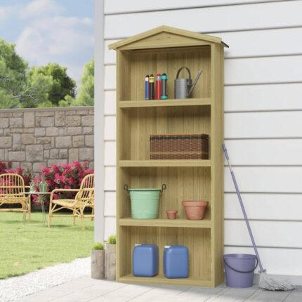 Maison Exclusive - Abri à outils de jardin 87x33x222 cm Bois de pin imprégné